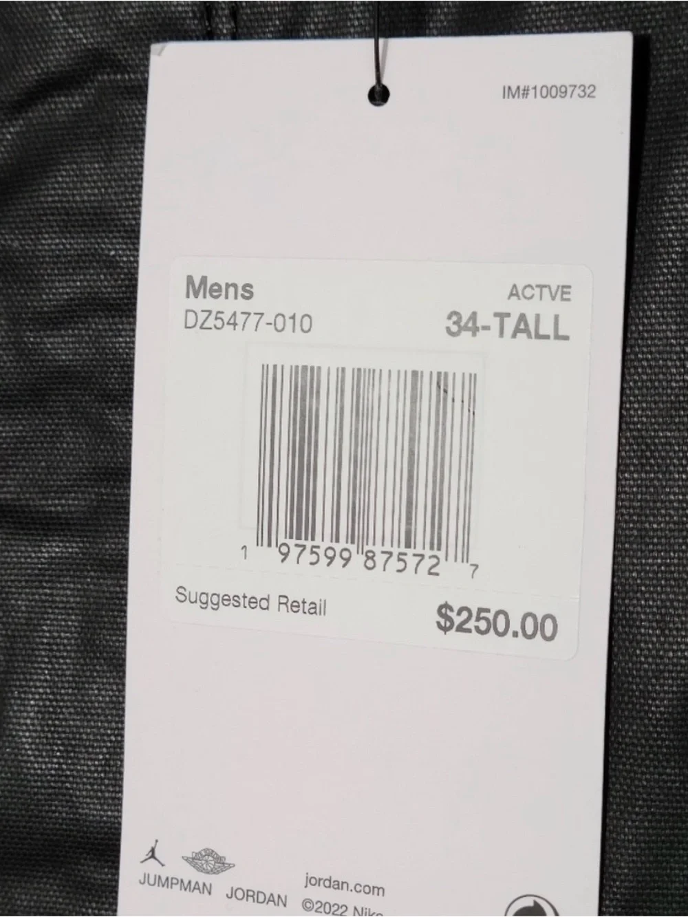Nike Air Jordan x Travis Scott Waxed Shorts Black Size Men 34-Tall NWT
